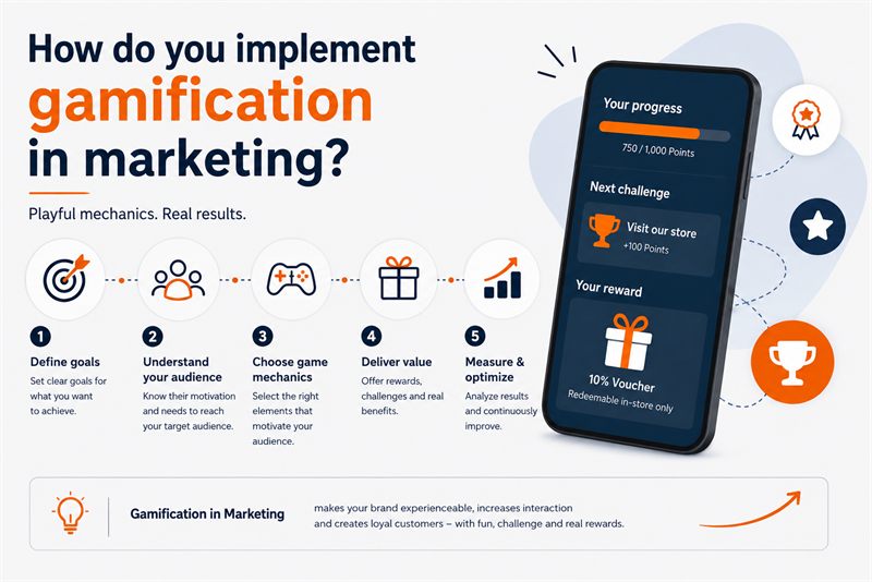 Illustration of gamification in marketing