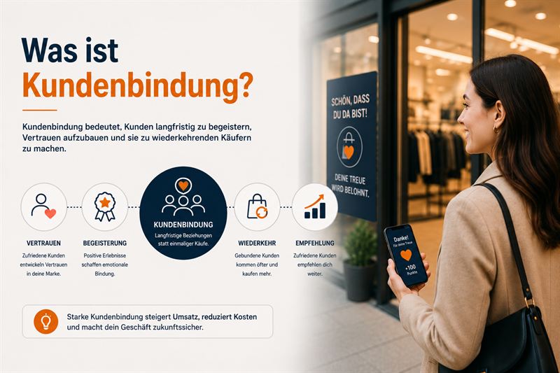 Illustration zur Definition von Kundenbindung