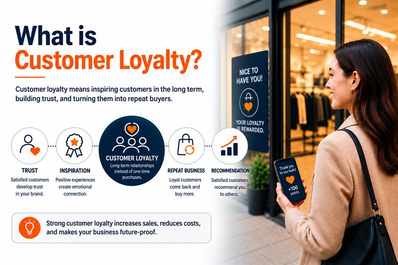 Illustration of the definition of customer loyalty